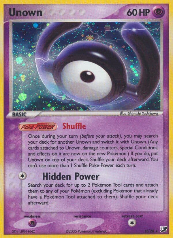 Unown — Unseen Forces Pokémon card