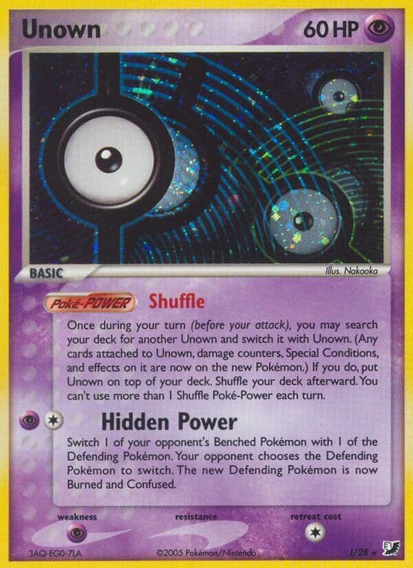 Unown — Unseen Forces Pokémon card