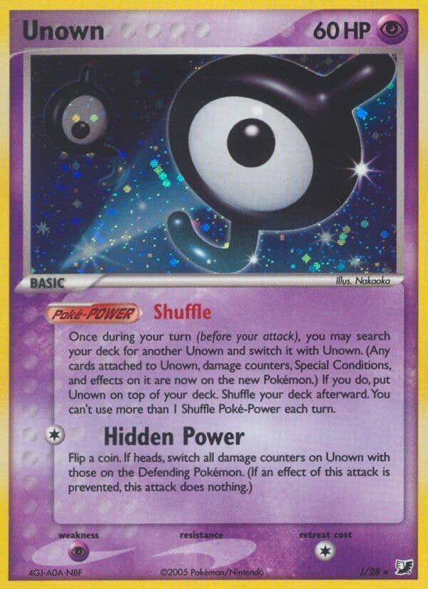 Unown — Unseen Forces Pokémon card