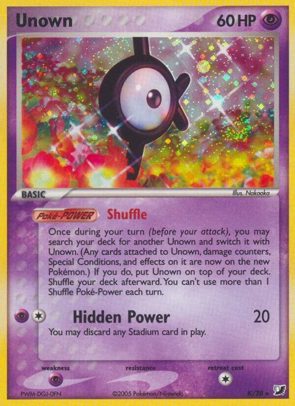 Unown — Unseen Forces Pokémon card