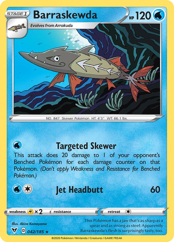 Barraskewda — Vivid Voltage Pokémon card