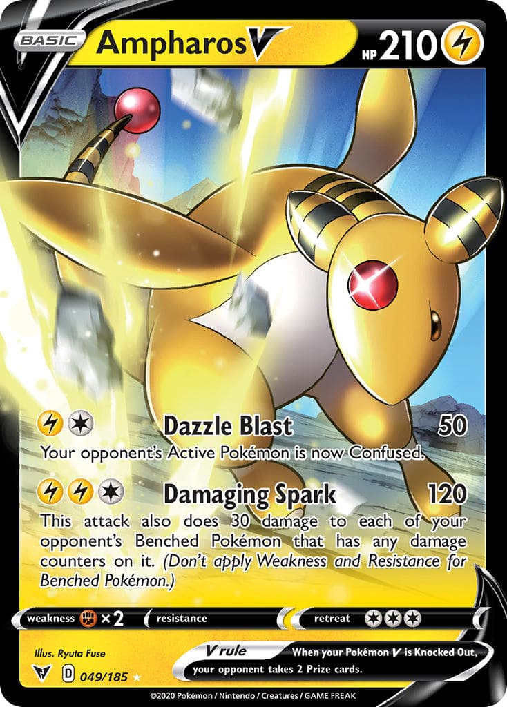 Ampharos V — Vivid Voltage Pokémon card