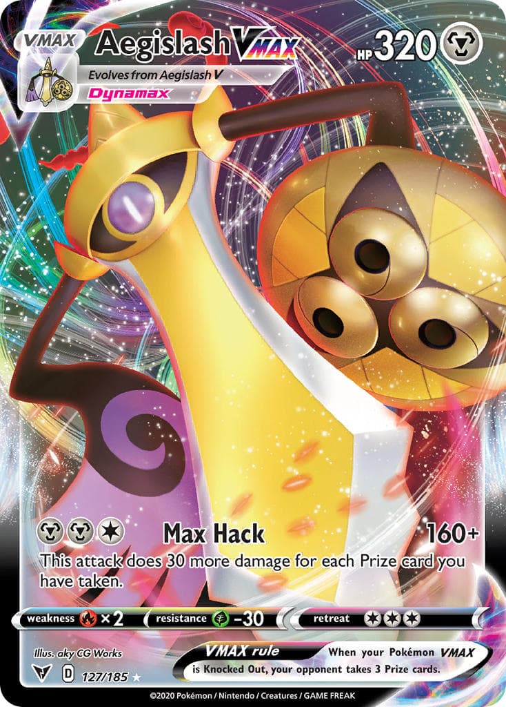 Aegislash Vmax — Vivid Voltage Pokémon card