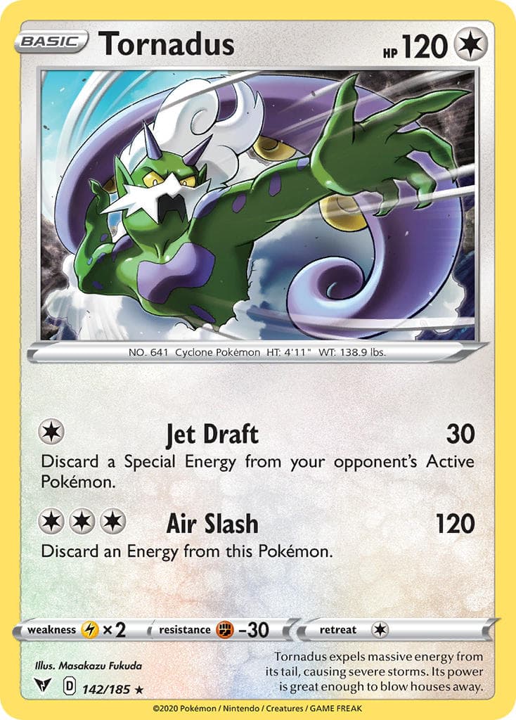 Tornadus — Vivid Voltage Pokémon card