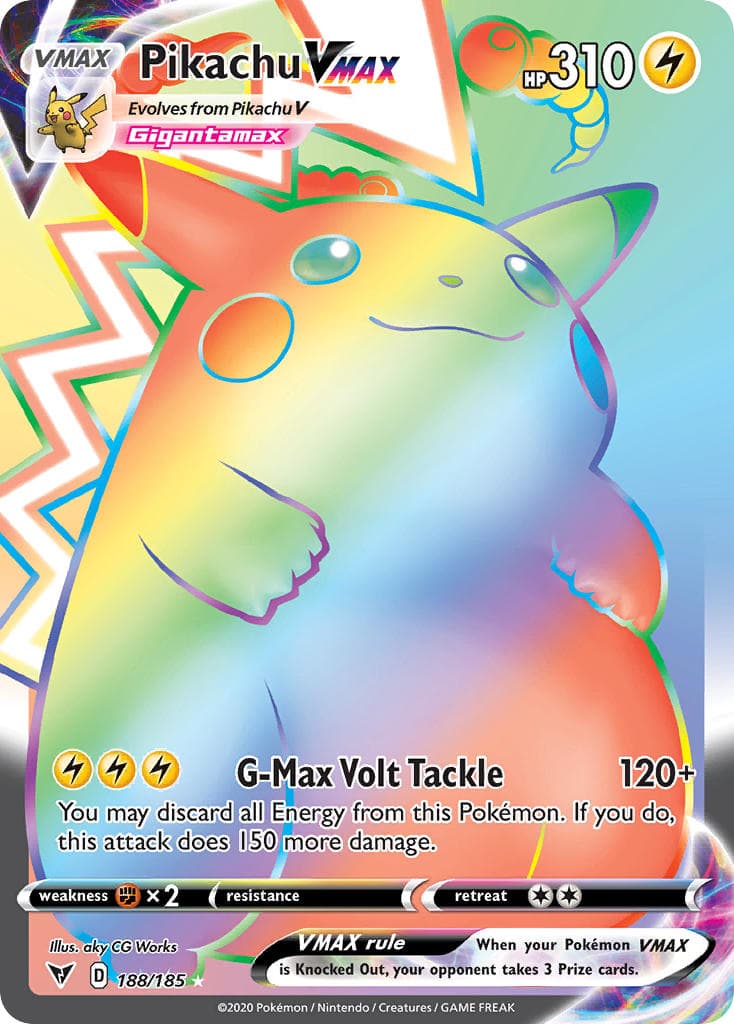 Pikachu Vmax — Vivid Voltage Pokémon card