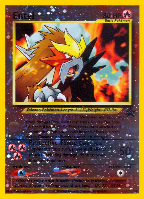 Entei — Wizards Black Star Promos