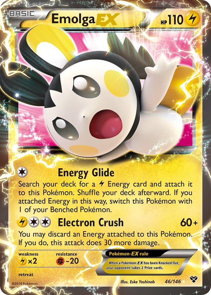Emolga Ex — XY Pokémon card