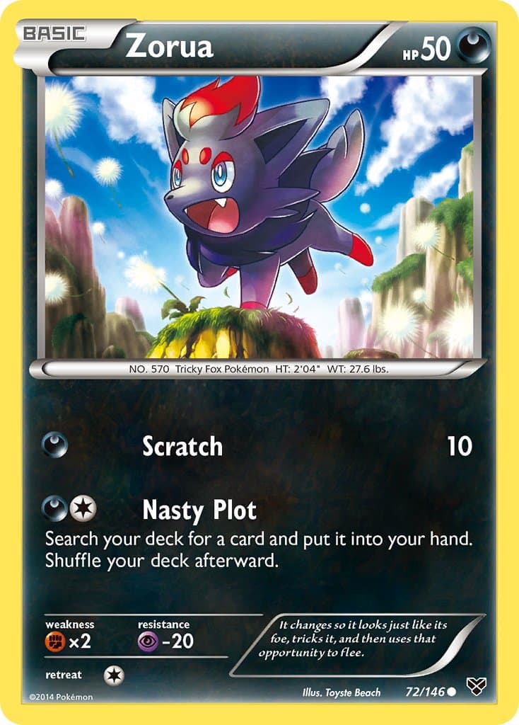 Zorua — XY Pokémon card