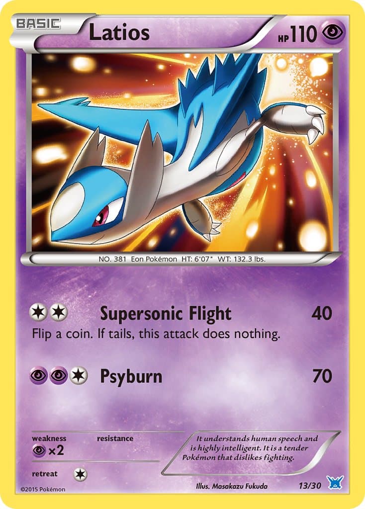 Latios — Xy Trainer Kit Latios Pokémon card