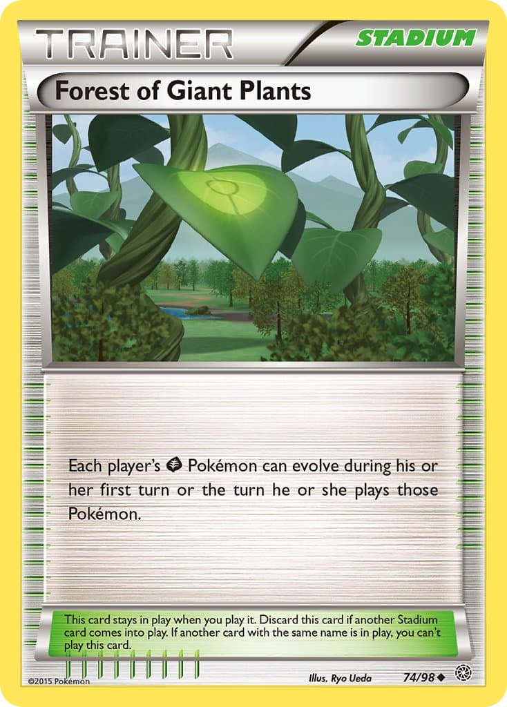 Forest Of Giant Plants — Ancient Origins Pokémon card