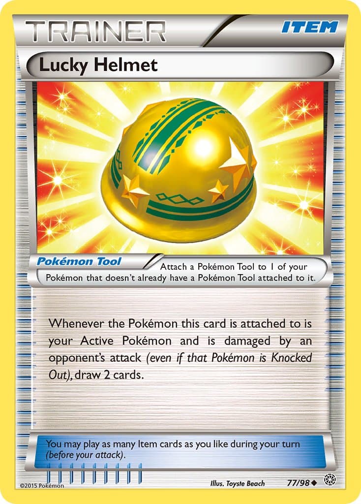 Lucky Helmet — Ancient Origins Pokémon card