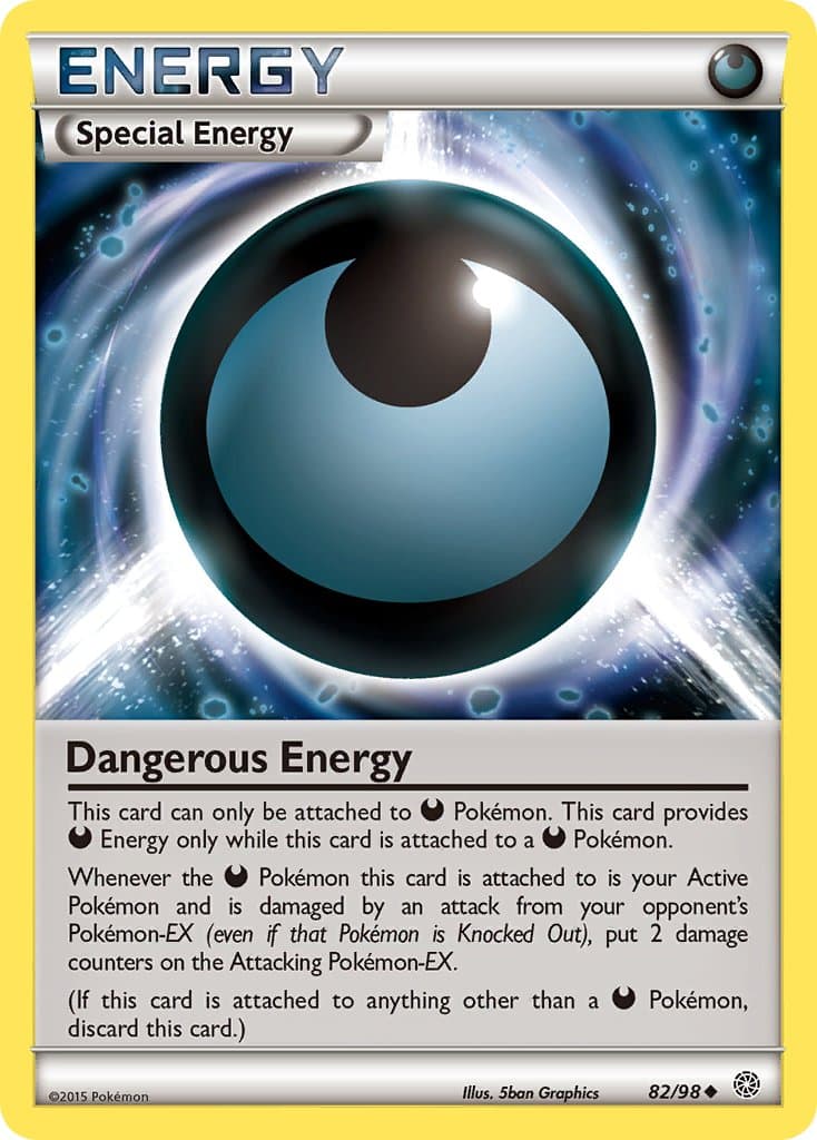 Dangerous Energy — Ancient Origins Pokémon card