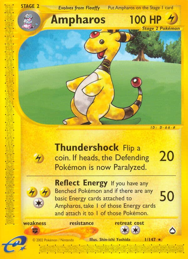 Ampharos — Aquapolis Pokémon card
