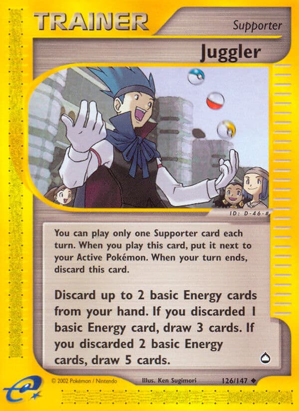 Juggler — Aquapolis Pokémon card