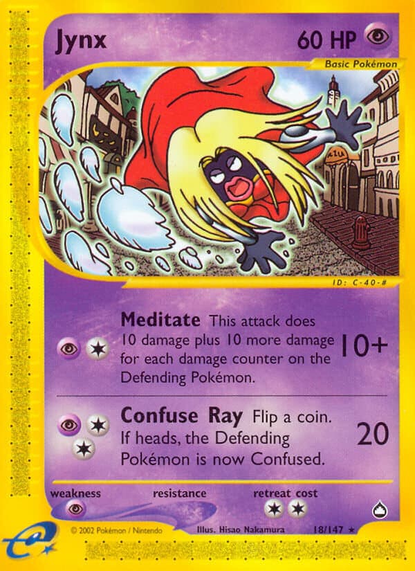 Jynx — Aquapolis Pokémon card