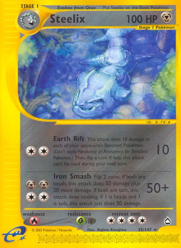 Steelix — Aquapolis Pokémon card
