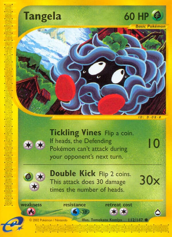 Tangela — Aquapolis Pokémon card
