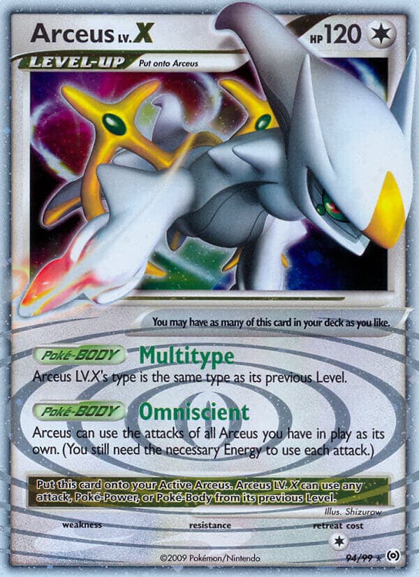 Arceus Lvx — Arceus Pokémon card