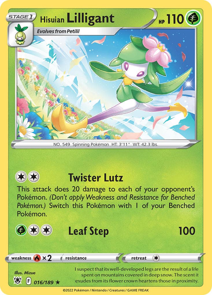 Hisuian Lilligant — Astral Radiance Pokémon card