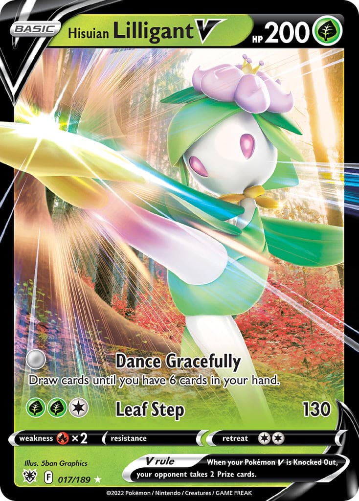Hisuian Lilligant V — Astral Radiance Pokémon card