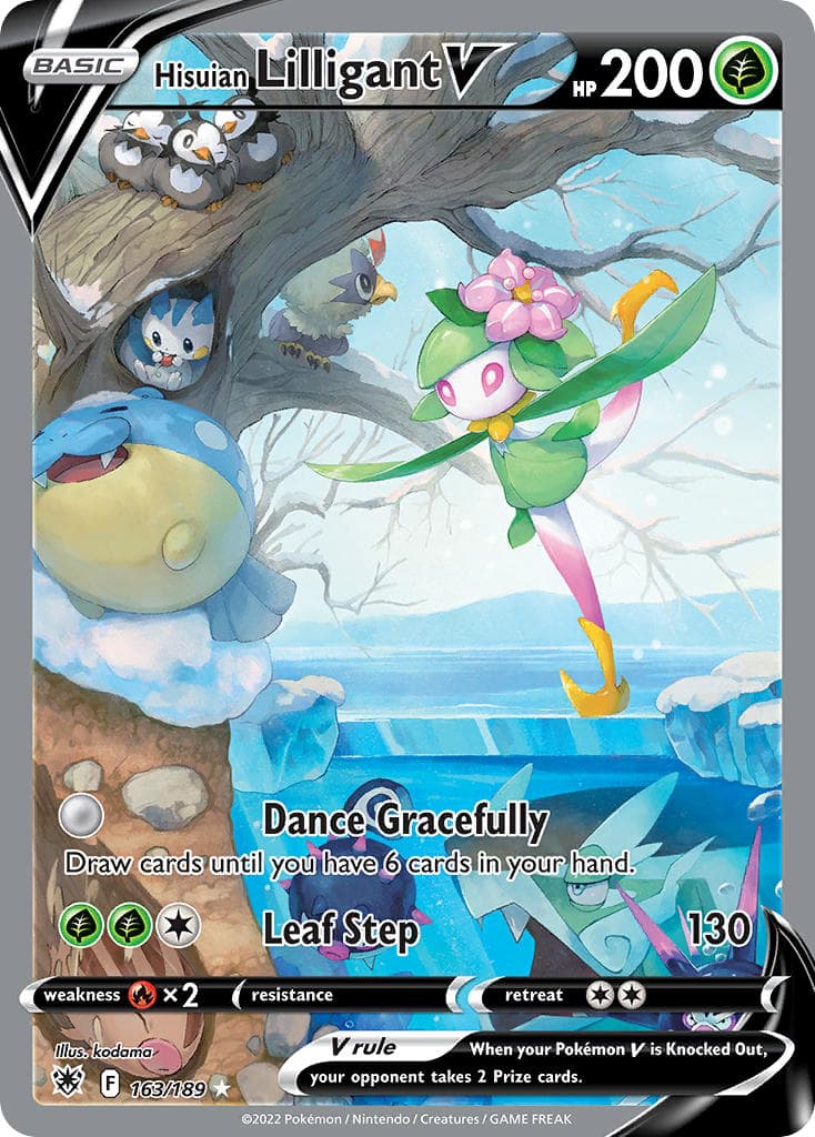 Hisuian Lilligant V — Astral Radiance Pokémon card