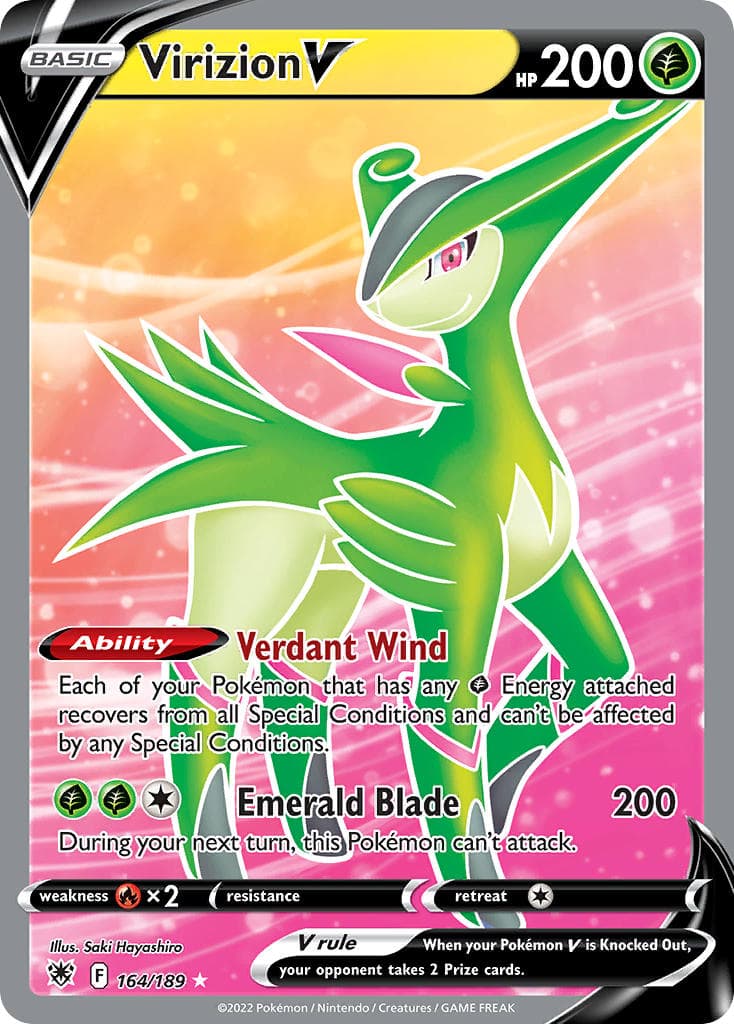 Virizion V — Astral Radiance Pokémon card