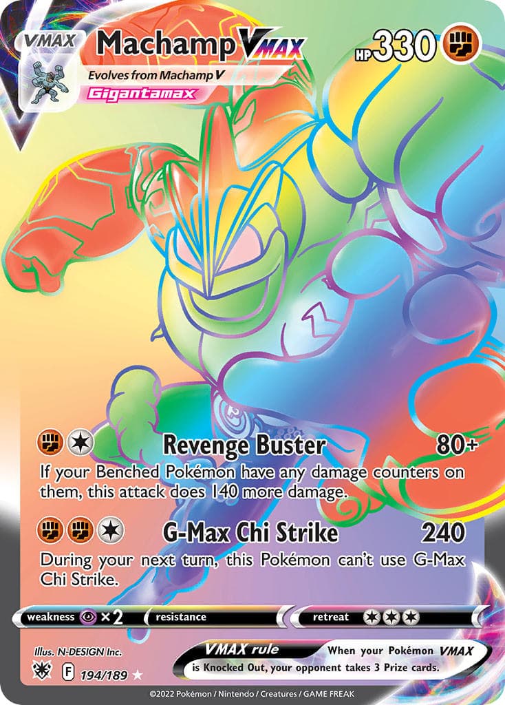 Machamp Vmax — Astral Radiance Pokémon card