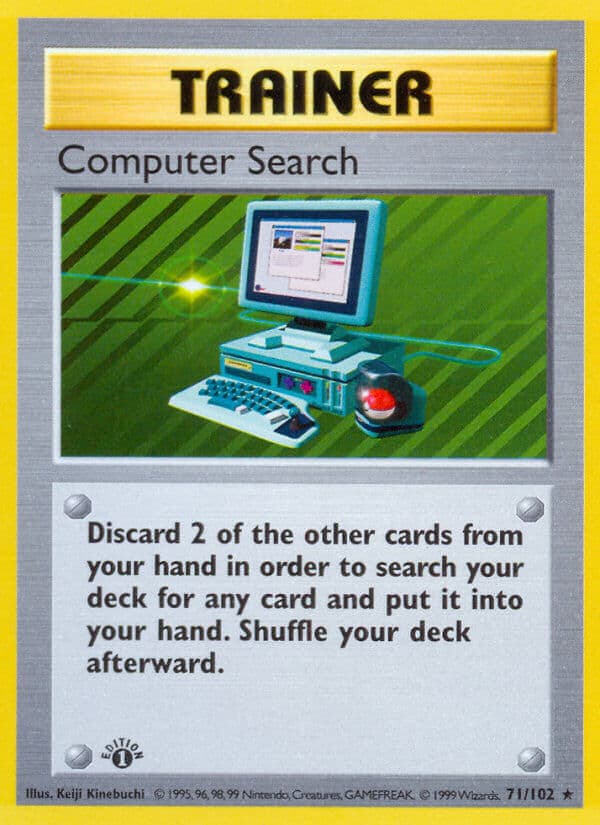 Computer Search — Base Set Pokémon card