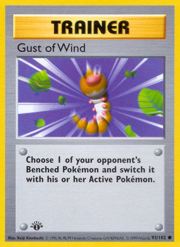 Gust Of Wind — Base Set Pokémon card