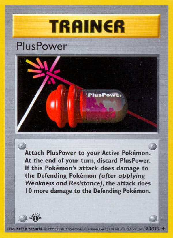 Pluspower — Base Set Pokémon card