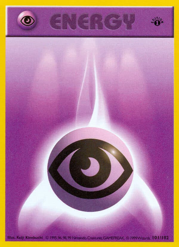 Psychic Energy — Base Set Pokémon card