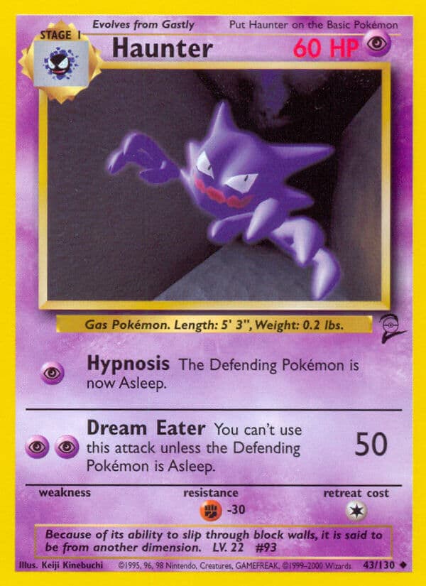 Haunter — Base Set 2 Pokémon card