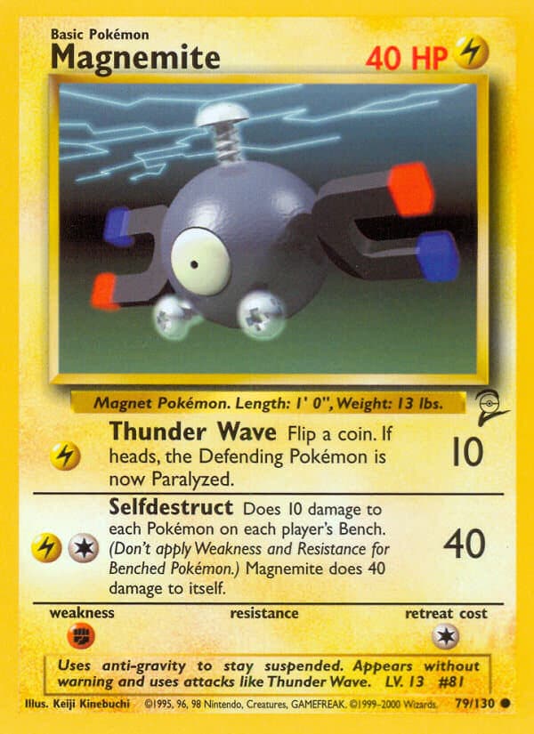 Magnemite — Base Set 2 Pokémon card