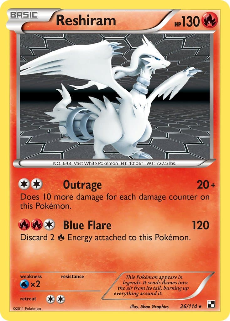 Reshiram — Black & White