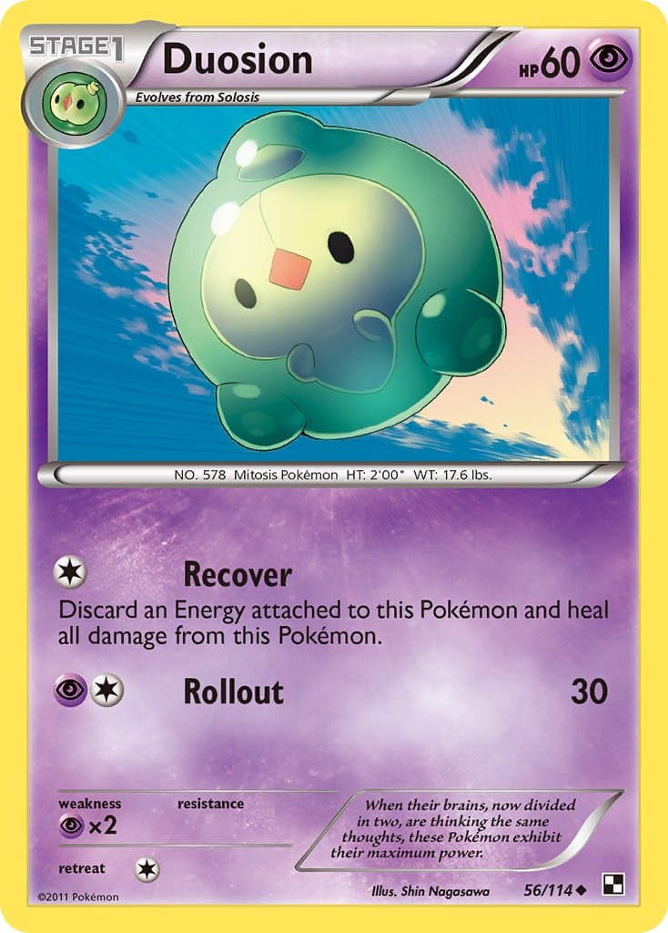 Duosion — Black & White Pokémon card