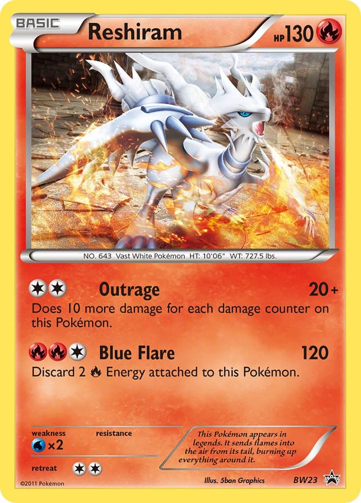 Reshiram — Black White Promos