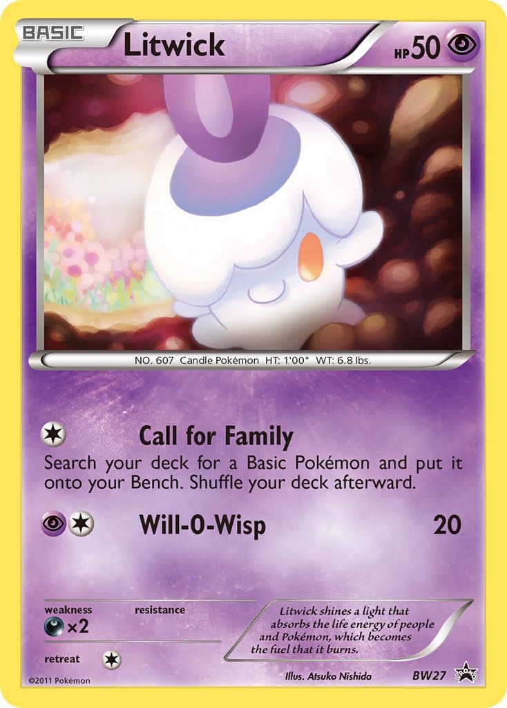 Litwick — Black White Promos