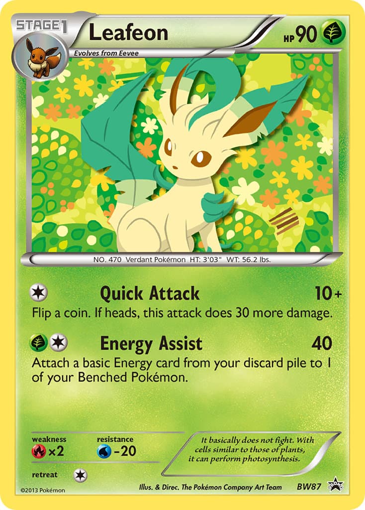 Leafeon — Black White Promos