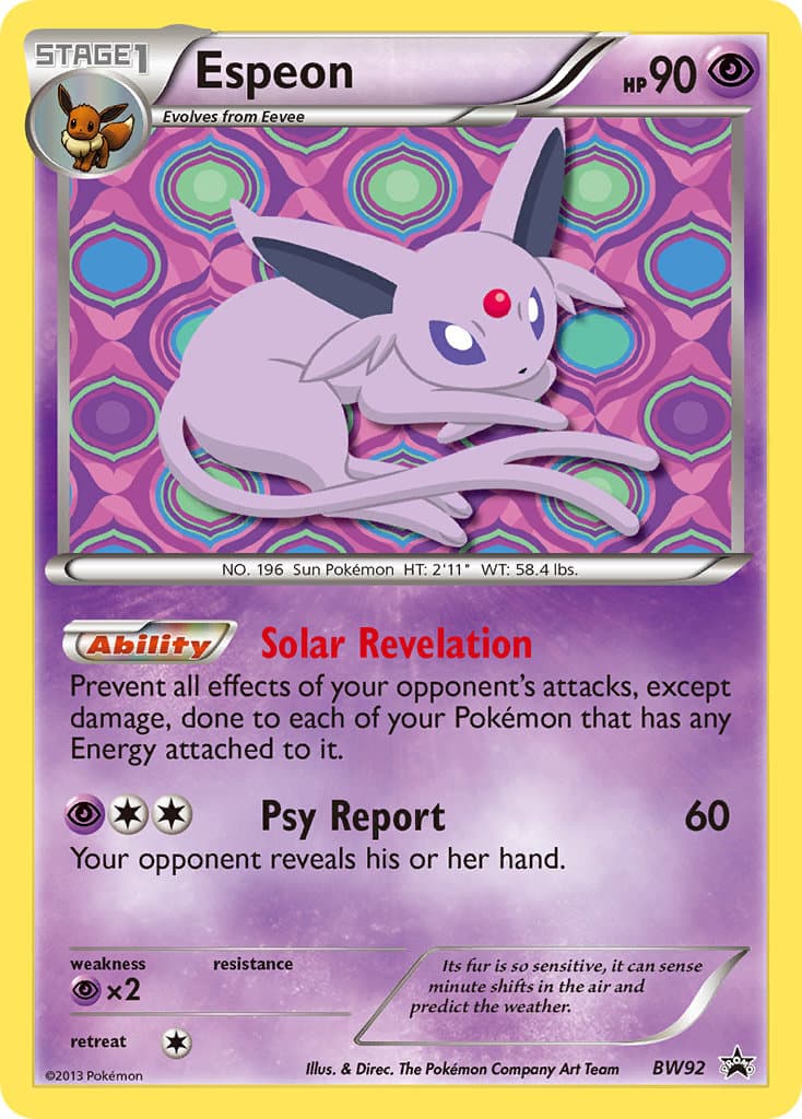 Espeon — Black White Promos
