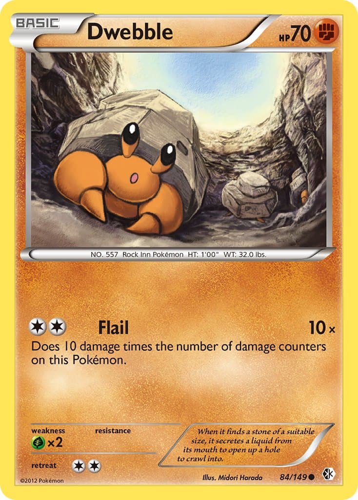 Dwebble — Boundaries Crossed Pokémon card