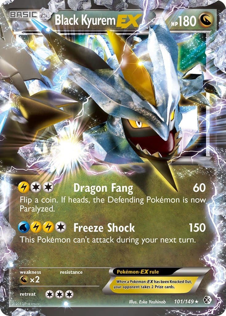 Black Kyurem Ex — Boundaries Crossed Pokémon card