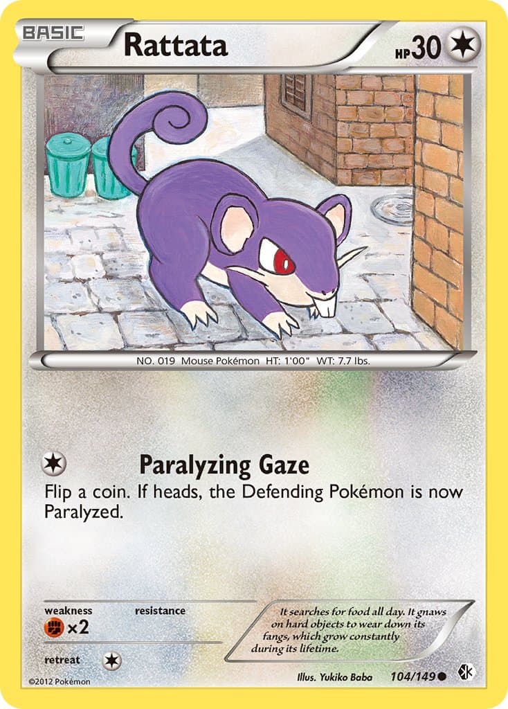 Rattata — Boundaries Crossed Pokémon card