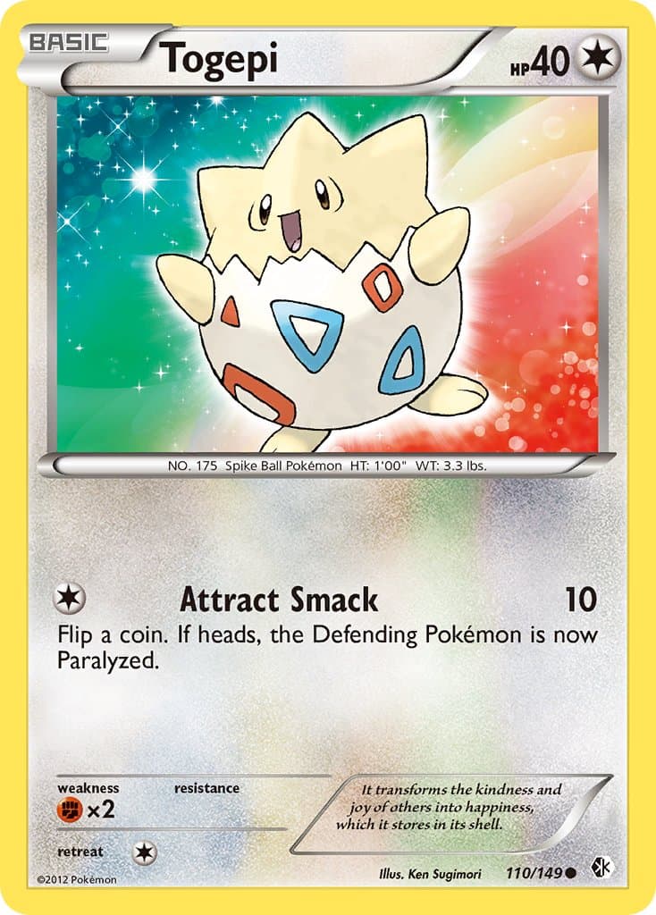 Togepi — Boundaries Crossed Pokémon card