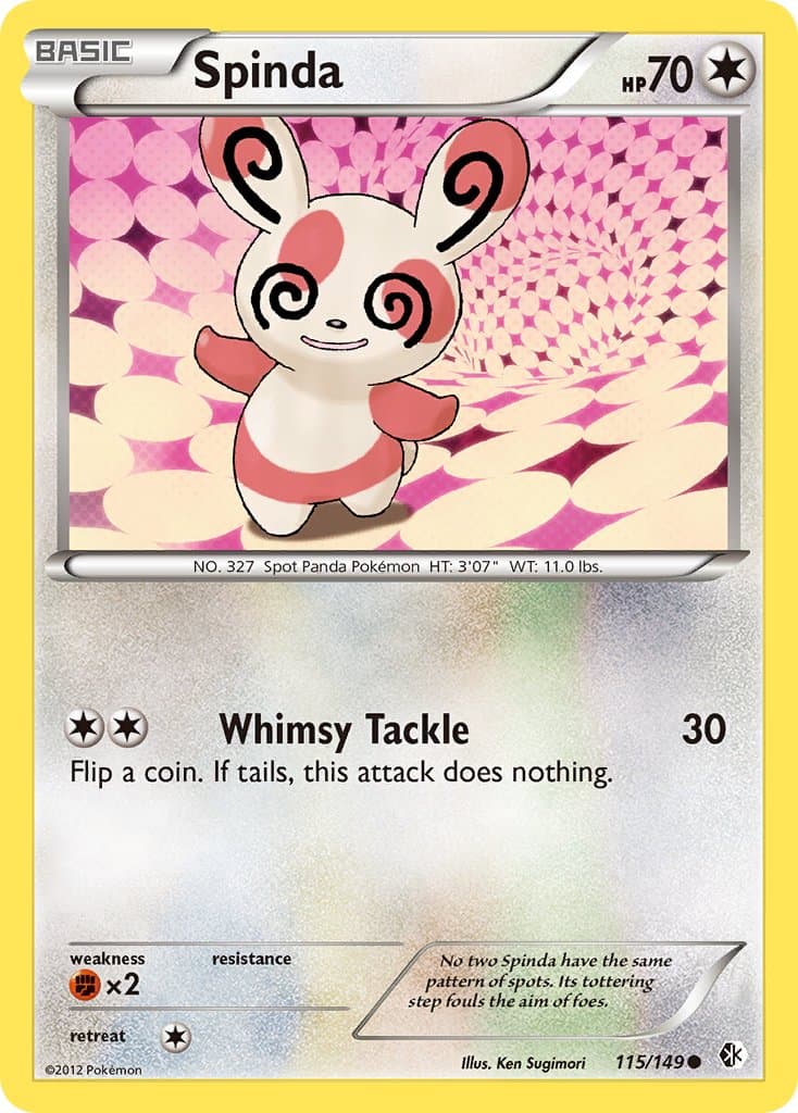 Spinda — Boundaries Crossed Pokémon card