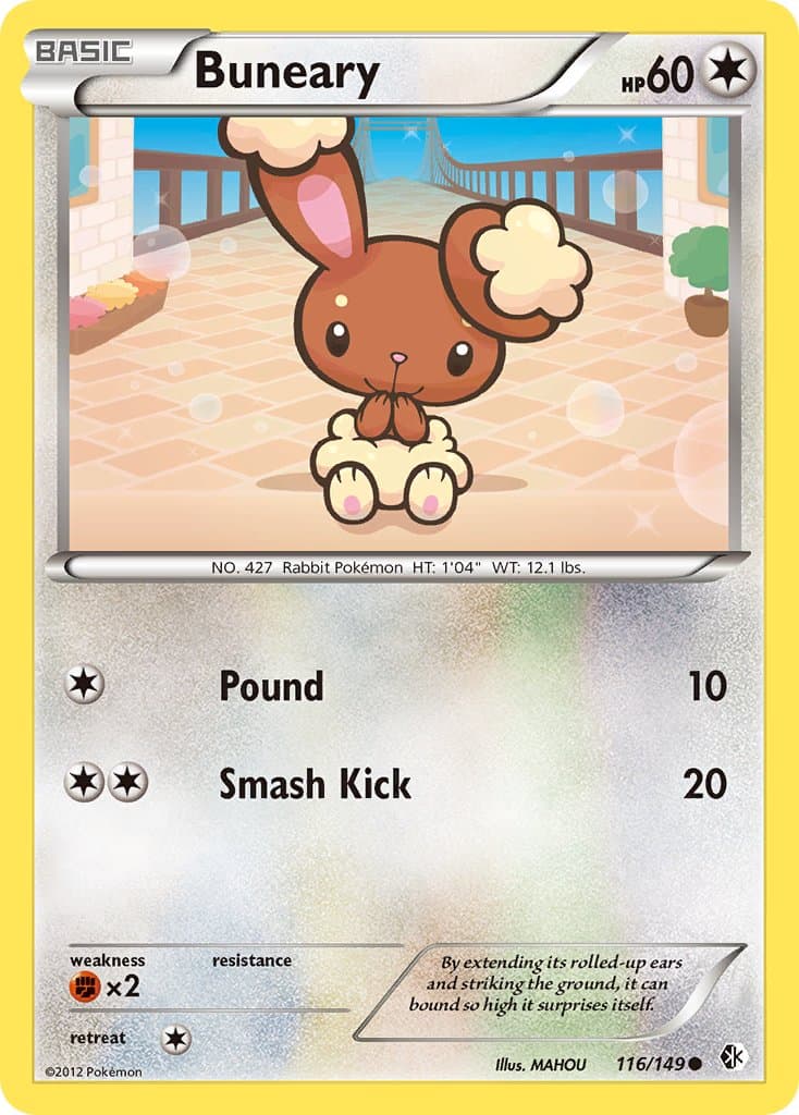 Buneary — Boundaries Crossed Pokémon card