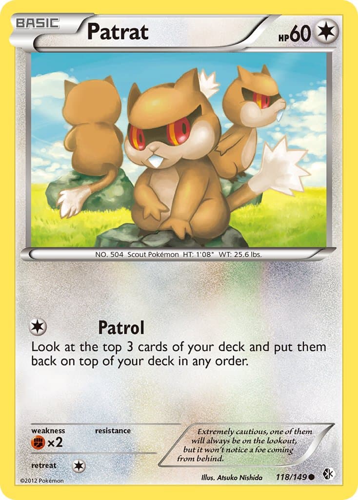 Patrat — Boundaries Crossed Pokémon card
