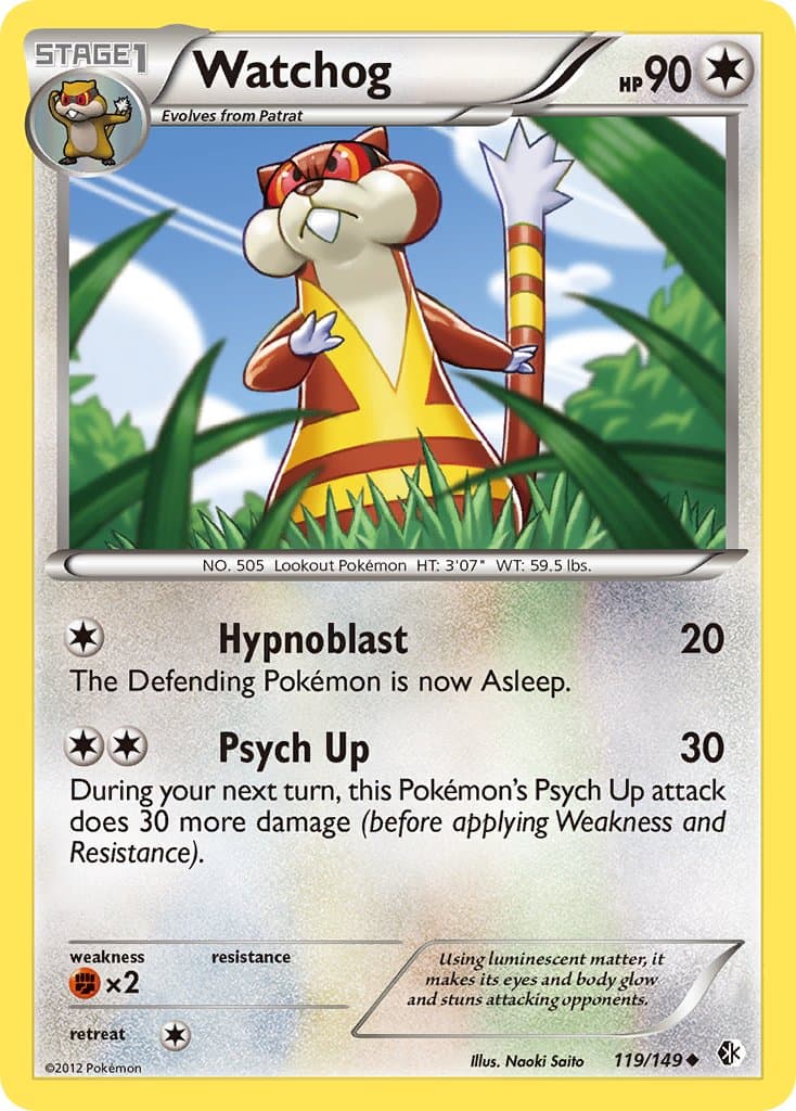 Watchog — Boundaries Crossed Pokémon card