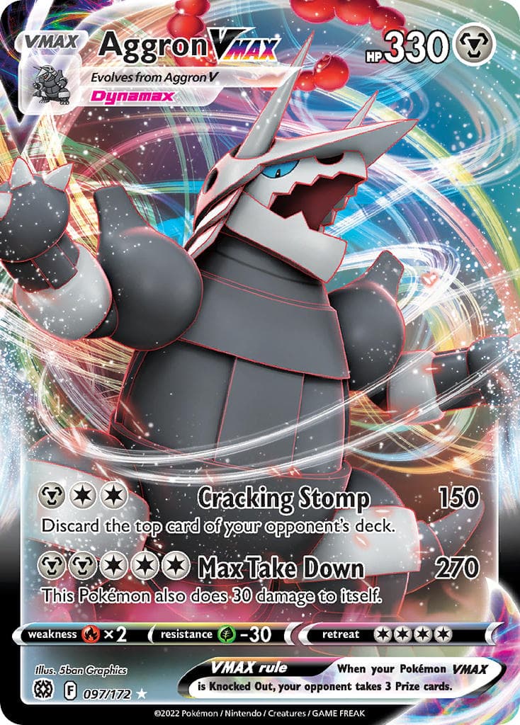 Aggron Vmax — Brilliant Stars Pokémon card