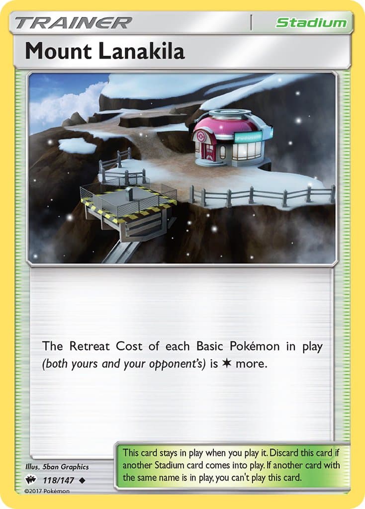 Mount Lanakila — Burning Shadows Pokémon card