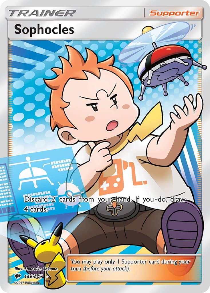Sophocles — Burning Shadows Pokémon card